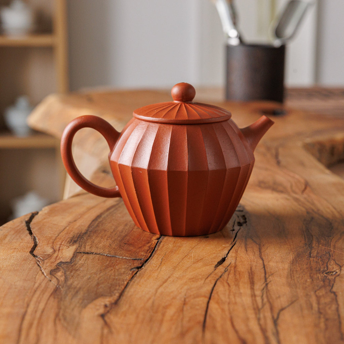 Facet Qing Shui Ni Yixing Teapot, 140 ml