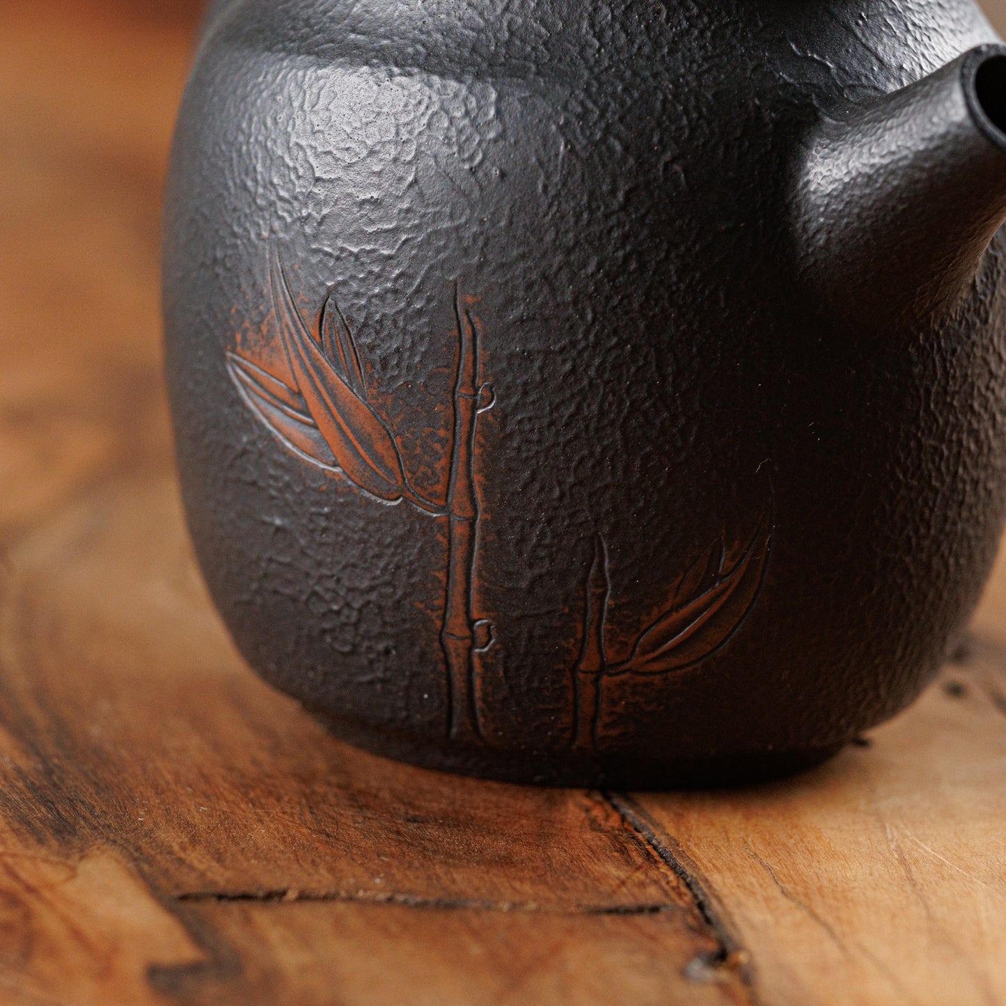 Jian Shui Black Bamboo Teapot, 120 ml
