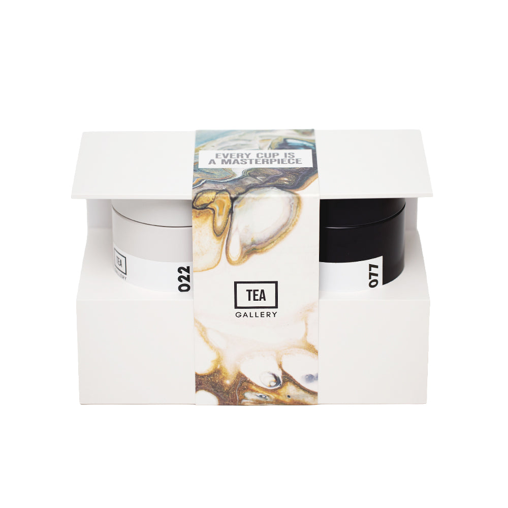 Black and White Tea Set, 2x60g (tin)
