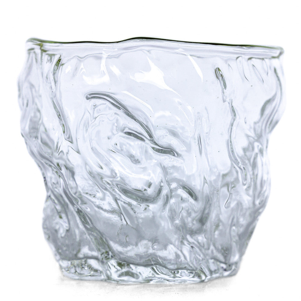 Crumpled Glass Tea Cup, 135 ml
