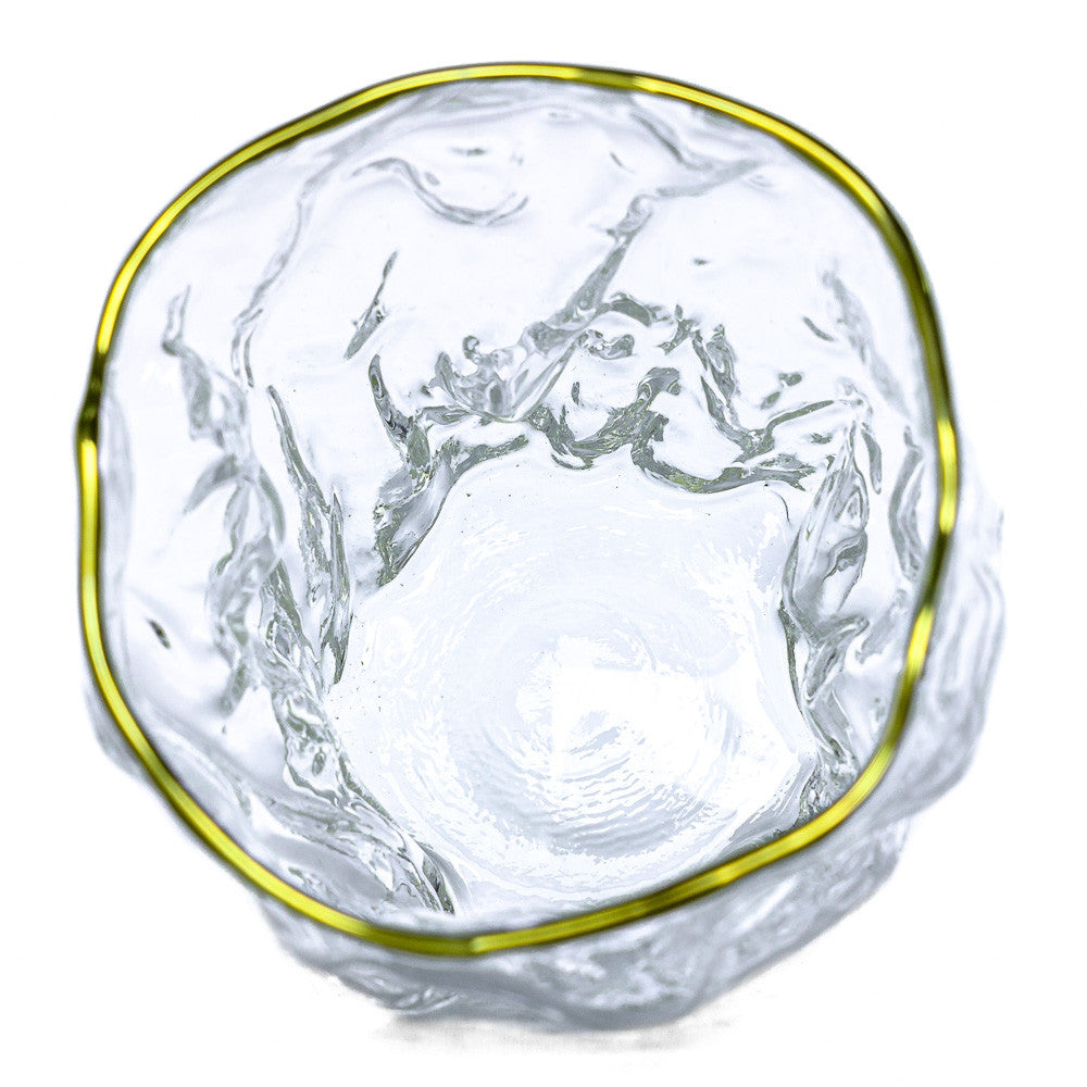 Crumpled Glass Tea Cup, 135 ml