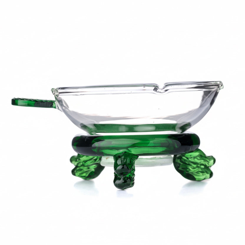 Green Leaf Glass Strainer