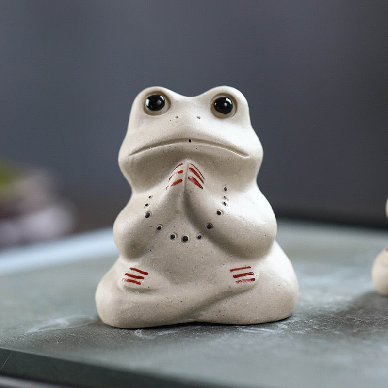 White Frog Tea Pet, 5,5 cm