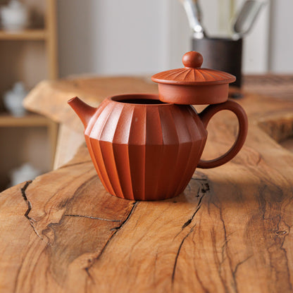 Facet Qing Shui Ni Yixing Teapot, 140 ml