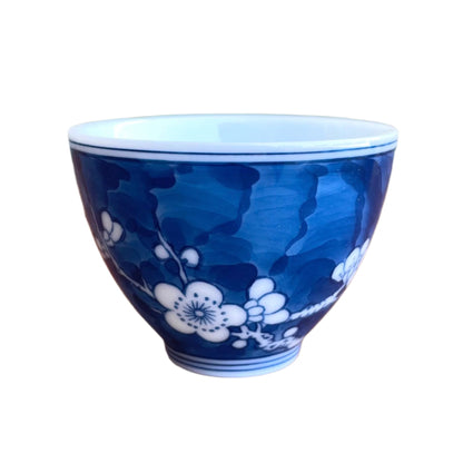 Blue Sakura Porcelain Tea Cup, 55 ml