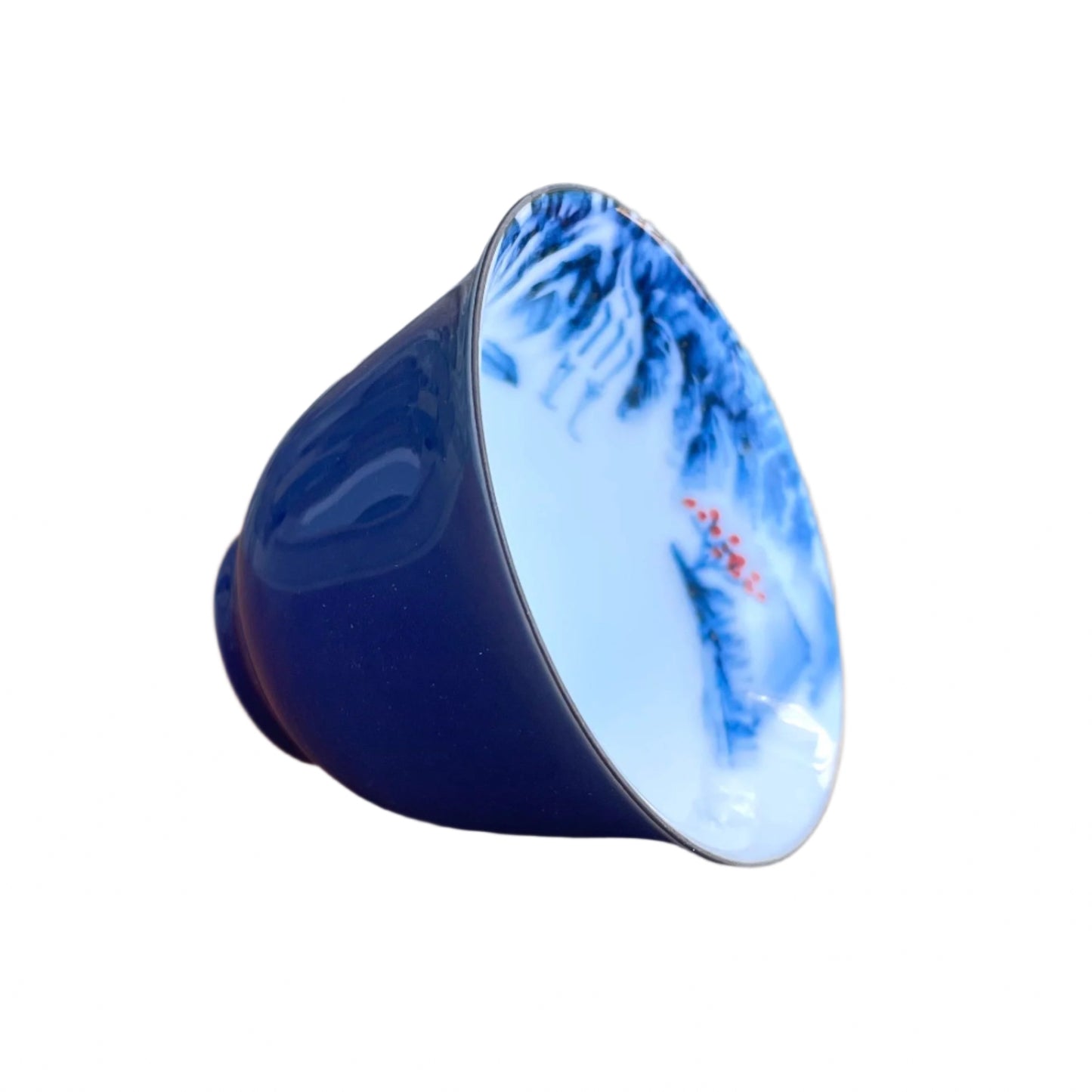 Blue Landscape Porcelain Tea Cup, 65 ml