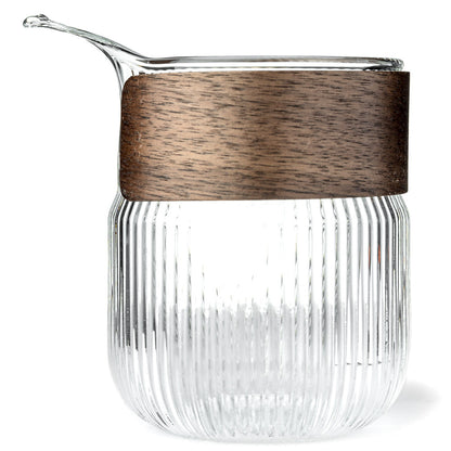 Wooden Grip Glass Cha Hai, 290 ml