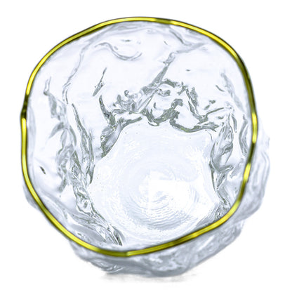 Crumpled Glass Tea Cup, 135 ml