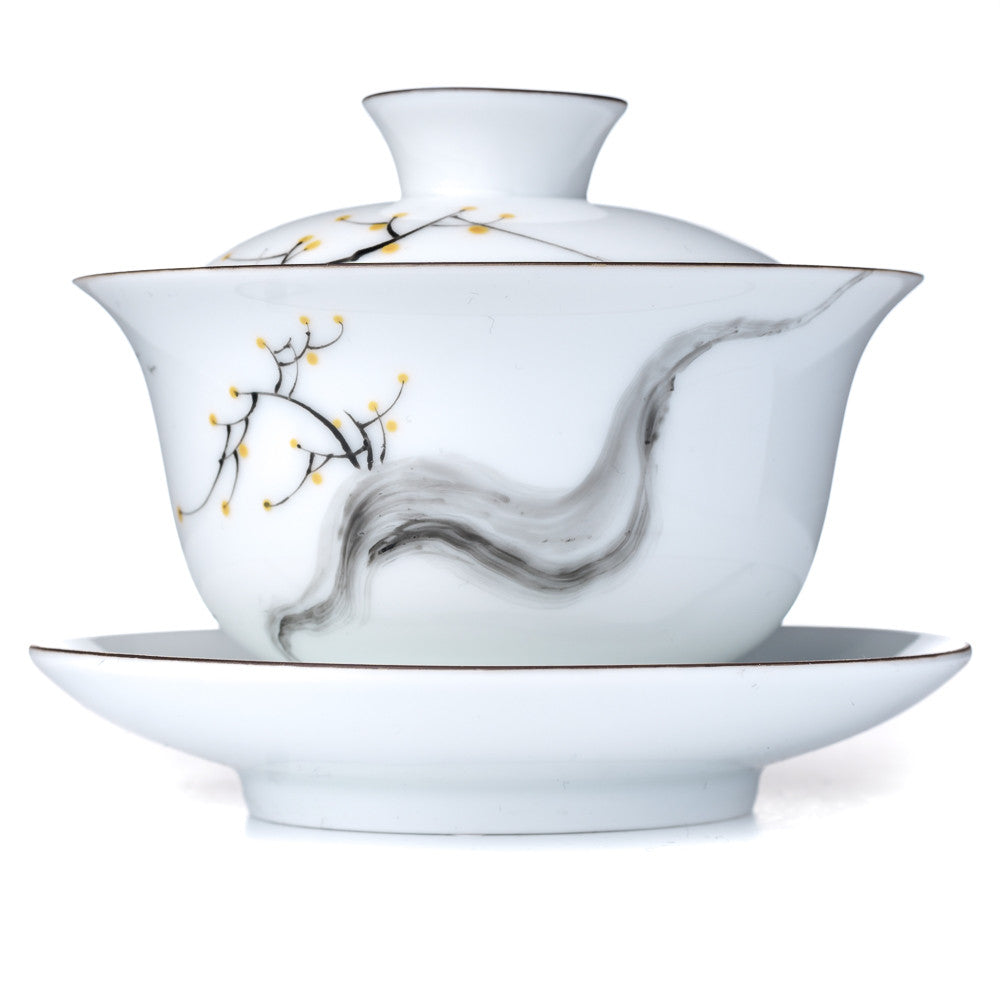 Four Ways Hand Painted Gaiwan, 170 ml
