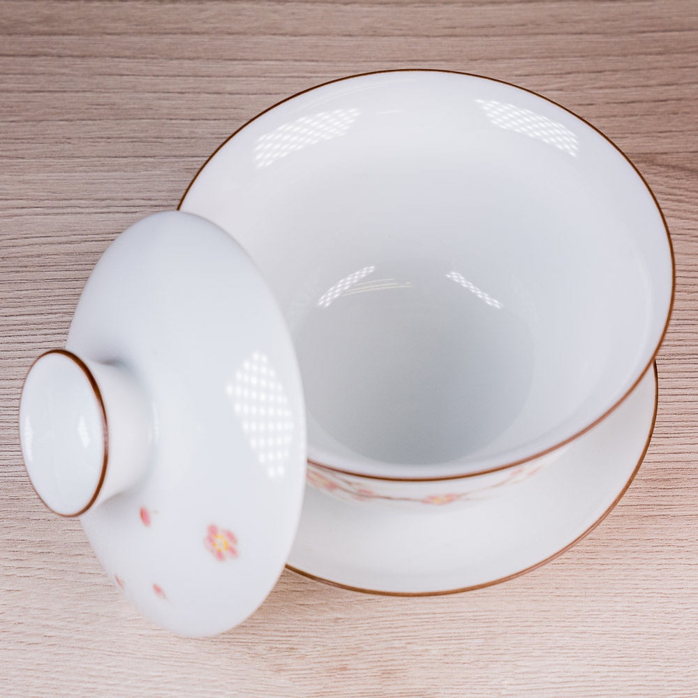 Sakura Porcelain Gaiwan, 130 ml