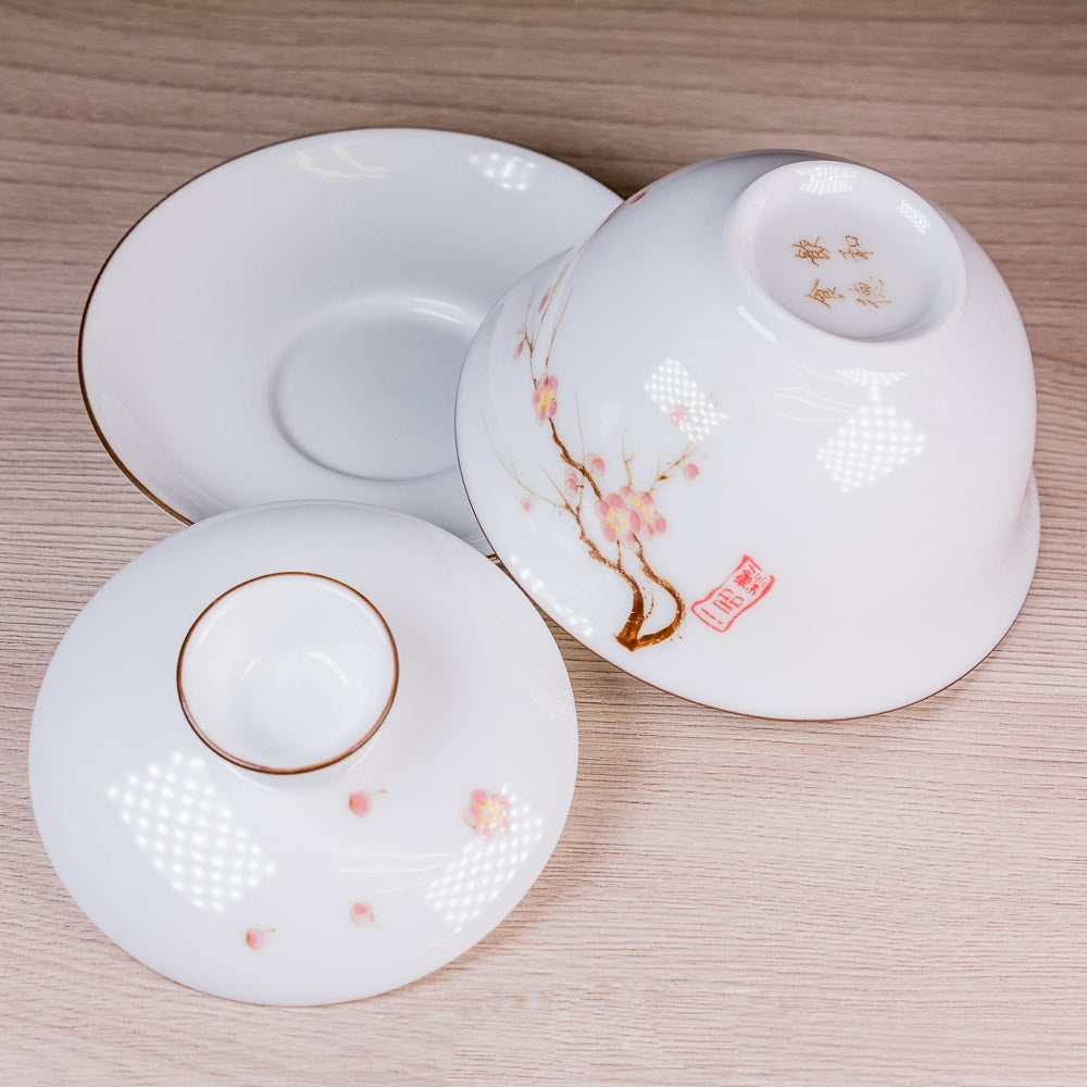 Sakura Porcelain Gaiwan, 130 ml