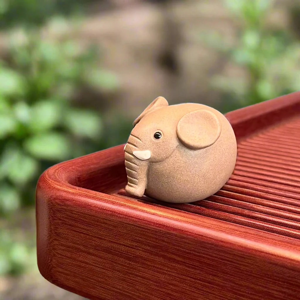 Grey Elephant Tea Pet, 6 cm