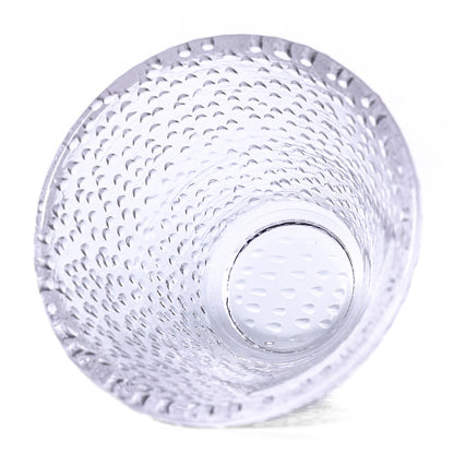 Hammered Glass Tea Cup, cone shape, 60 ml