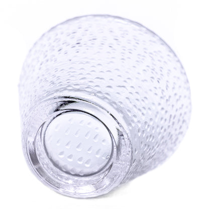 Hammered Glass Tea Cup, cone shape, 60 ml