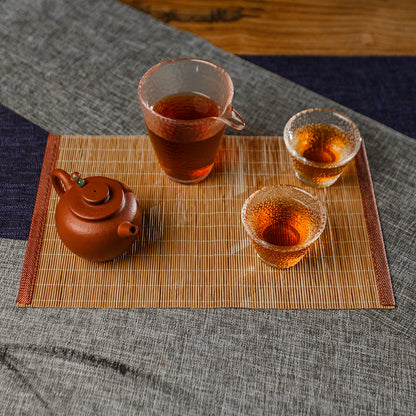 Hammered Glass Tea Cup, cone shape, 60 ml