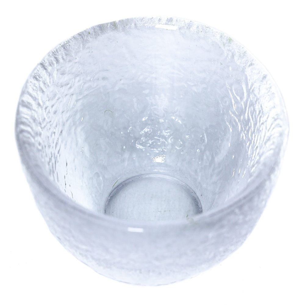 Hammered Glass Tea Cup, round shape, 60 ml