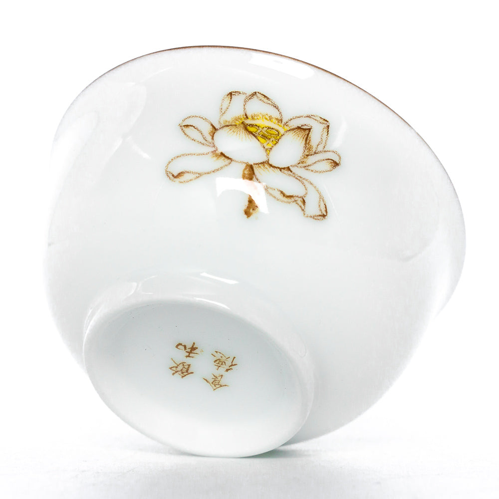 Lotus Porcelain Tea Cup, 40 ml