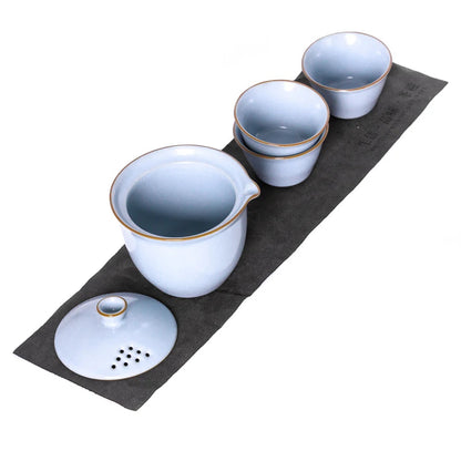 Travel Tea Set Bkue Sky