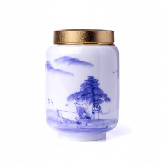 Porcelain Tea Caddy River, 180 ml
