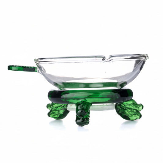 Green Leaf Glass Strainer