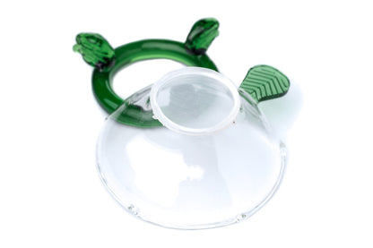 Green Leaf Glass Strainer