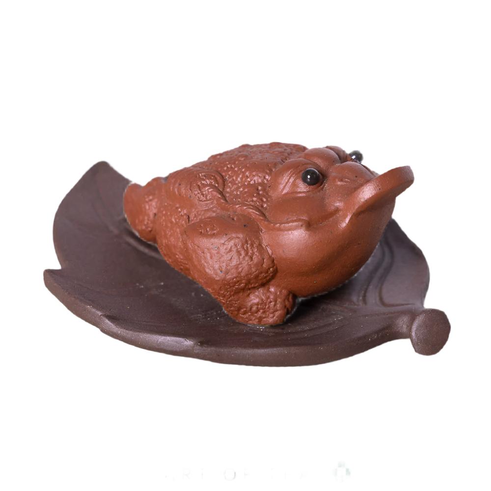 Tea Pet Toad on a Leaf, 3 cm