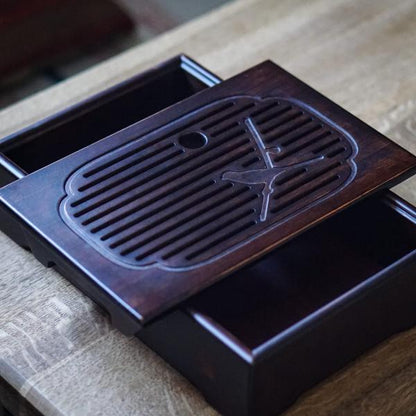 Bamboo Tea Tray StoneLeaf Bird, 27,5*18,5 cm